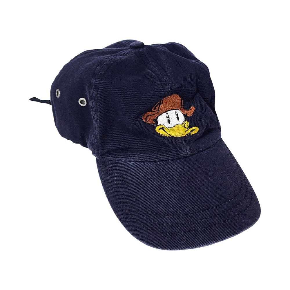 Vintage HeadShot by KC Caps Navy Blue Cowboy Duck Embroidered Strapback Dad Hat